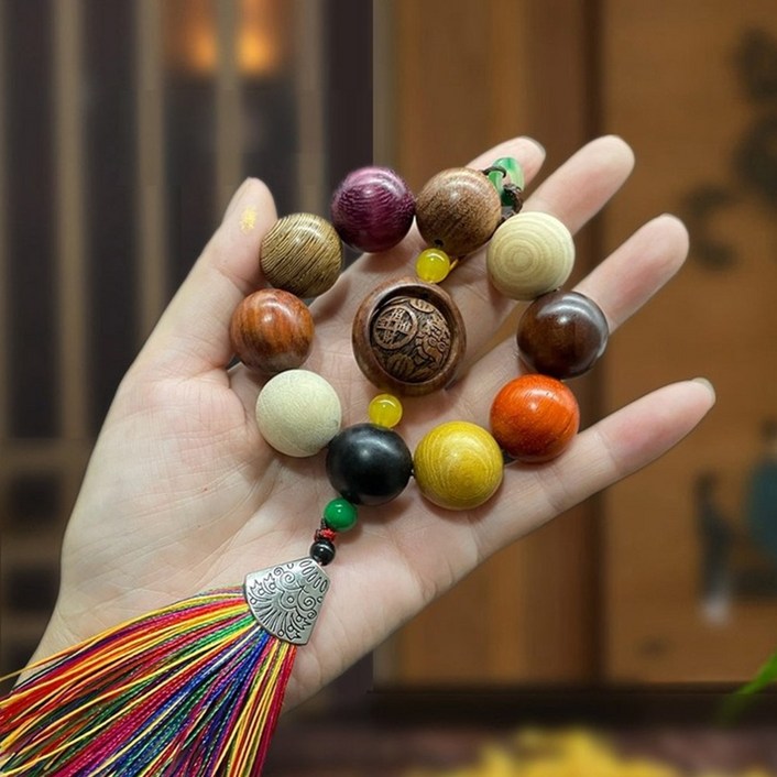 복망치 운수대통 사고방지 재물운 비휴 염주 불교 차걸이, 1개, 비휴 차걸이