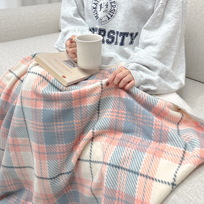 링고룸 극세사 단추 담요 똑딱이 밍크 블랭킷