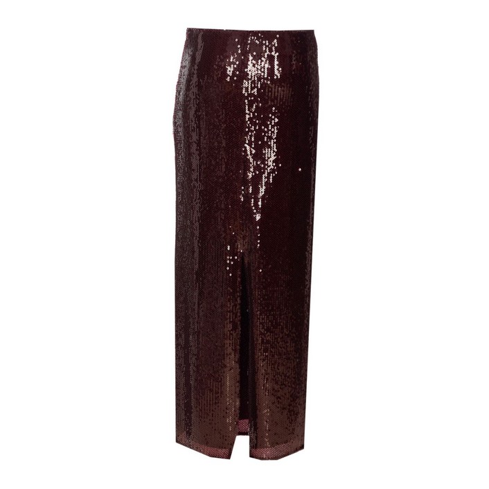 파트리지아페페 시퀸 장식 슬릿 스커트