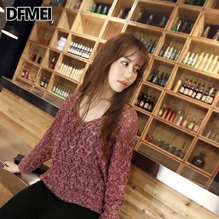 DFMEI 원피스 여나시 선녀 롱스커트 펀칭 니트 투피스 스커트 러쉬