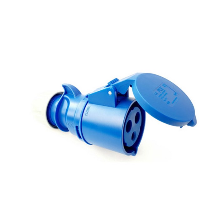 PCE 223-6 32A 230V 대용량 전기 커넥터 케이블용 암 3PIN 산업용 플러그, 1개