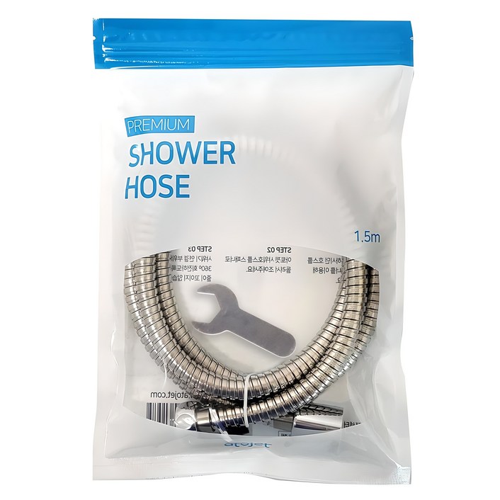 아토젯 샤워호스, 1.5m, 단일 색상