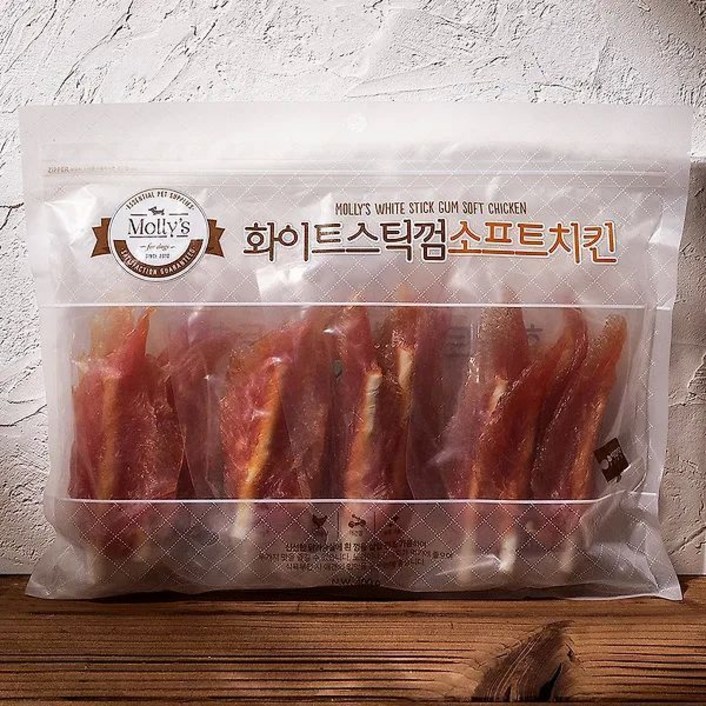 MOLLYS [몰리스] 화이트스틱껌 소프트치킨 400g