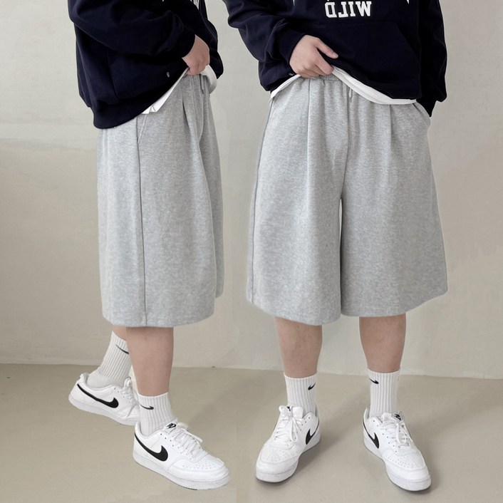 프롬코지 1+1 남자 버뮤다팬츠 헬스 와이드 6부 반바지