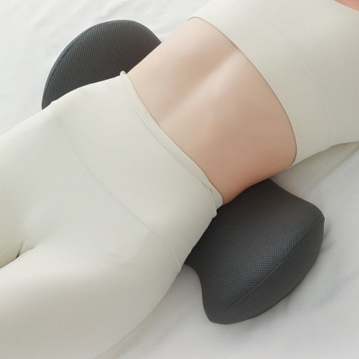 사볼레 요추 허리 배개, 1개, 그레이