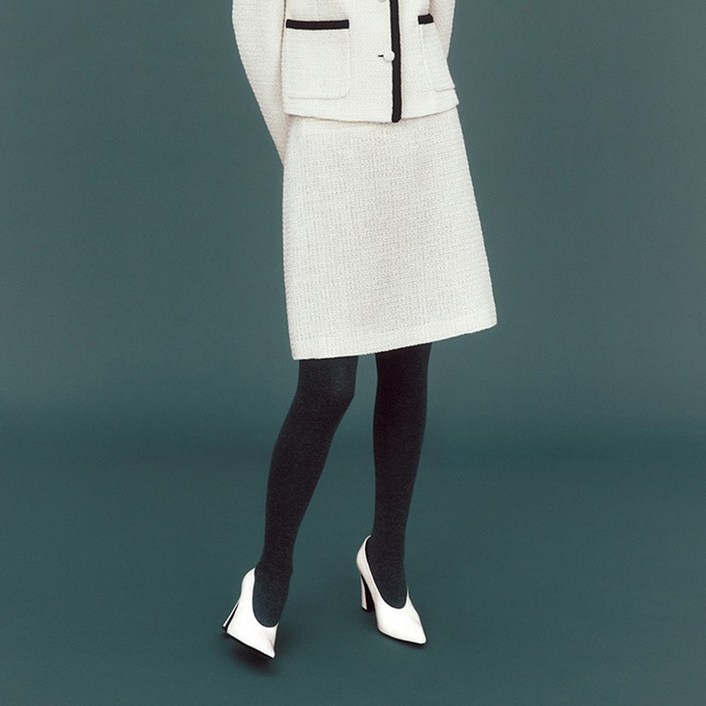 더엣지 트위드 셋업 스커트