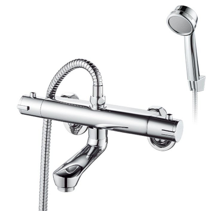 욕실 자동 온도 조절 욕조 샤워 수전 각도조절 304스테인리스 스틸