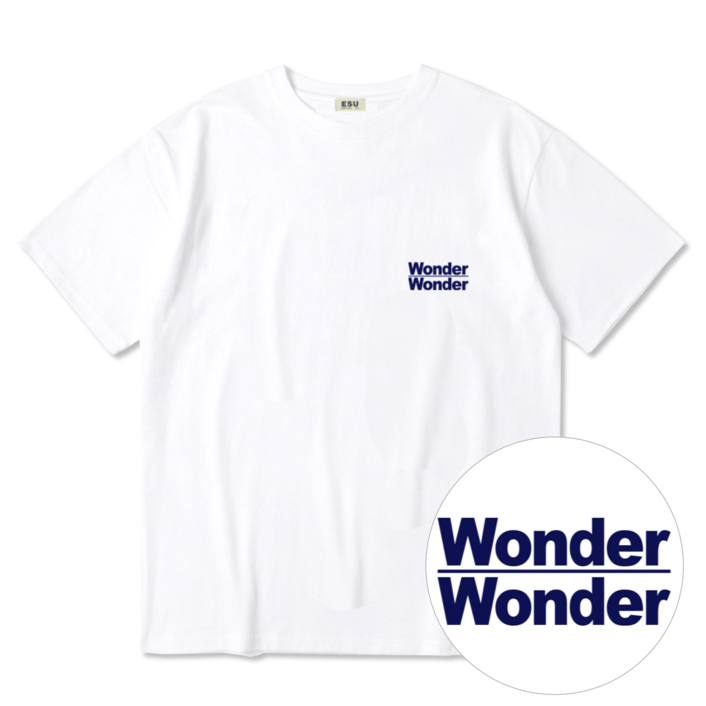 ESU WONDER 원더 반팔 티셔츠 오버핏 기본 캐쥬얼 대학 미국 남녀공용