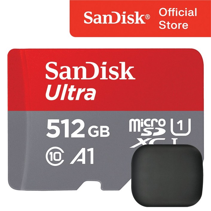 샌디스크 울트라 A1 마이크로 SD 카드  메모리 보관 케이스, 512GB