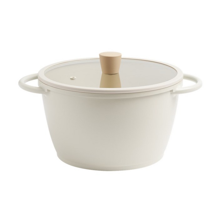 트루쿡 IH 인덕션 양수냄비, 베이지, 1개, 24cm