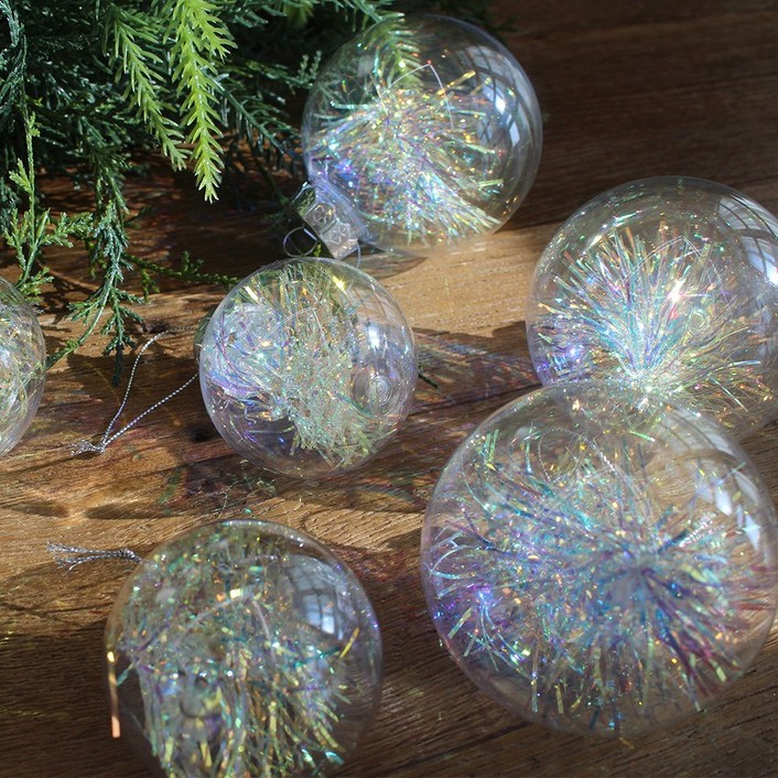 해피인어스 트윙클 오너먼트 6p세트 크리스마스 트리 장식볼