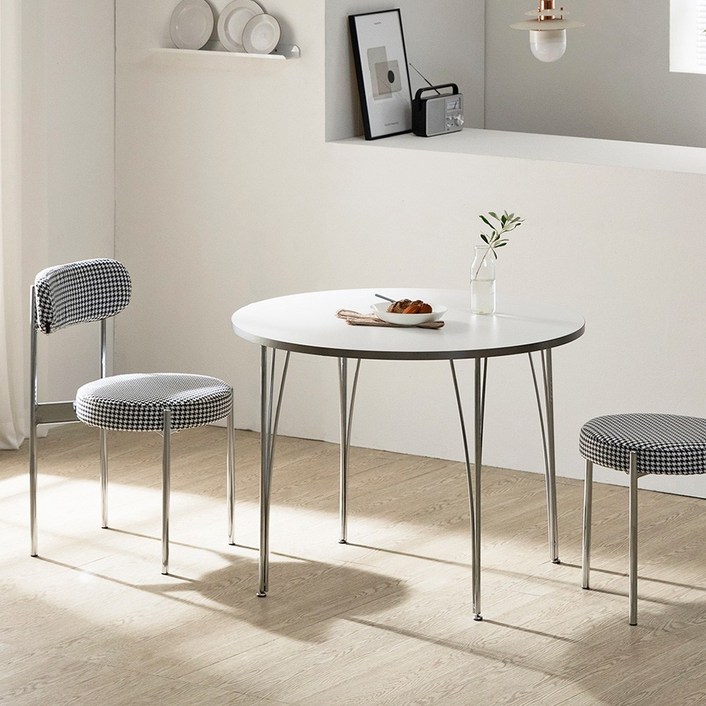 프롬홈 어센틱 미드센츄리 모던 인테리어 카페 식탁 원형 테이블 1000 5colors