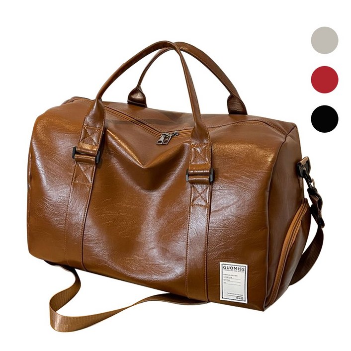NUTRIVIO 여행가방 소형 대용량 가죽 운동 헬스 보조 여행용 보스턴백