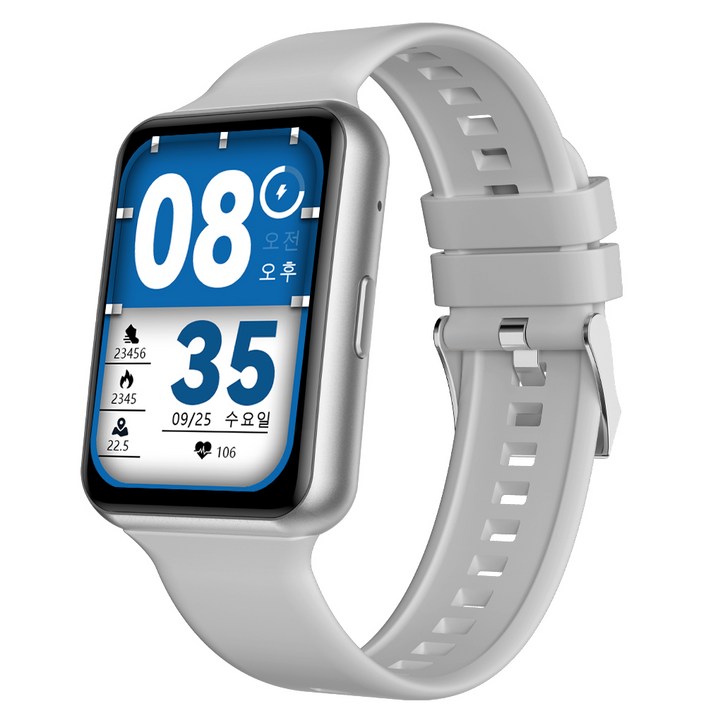 코아코리아 티니2 TINI2 스마트워치형 스마트밴드 Smart Band, 블루투스, 44mm, 티니2 메탈실버