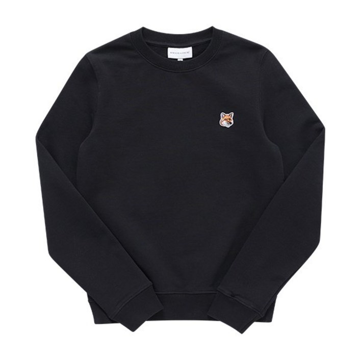 백화점정품 메종키츠네 티셔츠 LW00302KM0001 P199 폭스 헤드 패치 여성 맨투맨