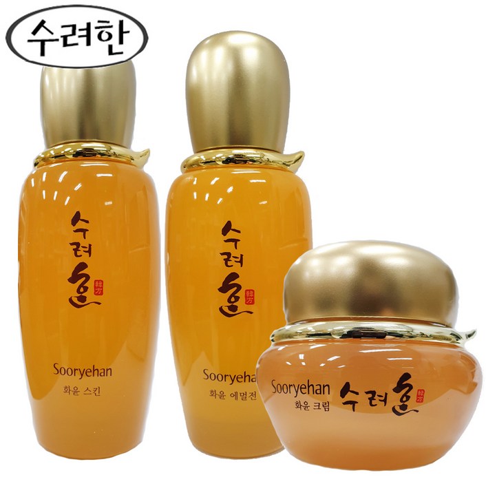 수려한 화윤 3종 스킨80ml/에멀전80ml/크림25ml 3종