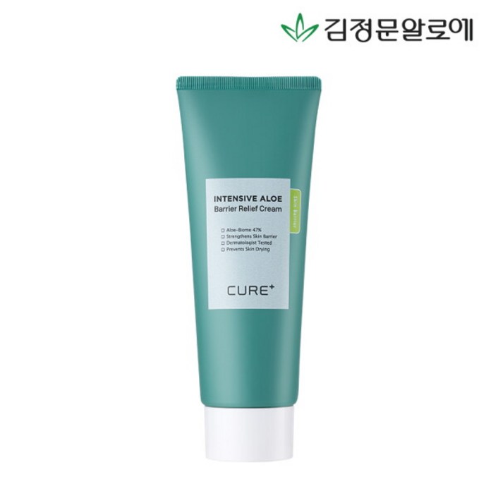 김정문알로에 큐어 인텐시브 알로에 배리어 릴리프 크림