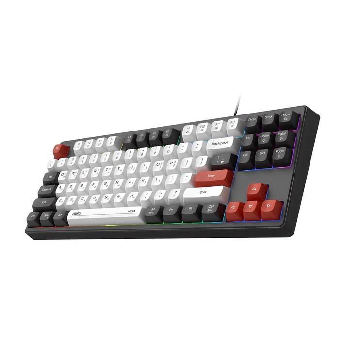앱코 저소음 텐키리스 멤브레인 87키 키보드, 블랙, MK87 앱코 저소음 텐키리스 멤브레인 87키 키보드, 블랙, MK87