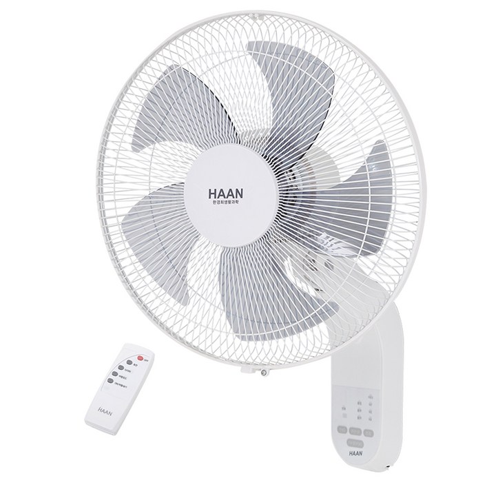 한경희생활과학 벽걸이형 리모컨 선풍기 HEF4800RC, HEF4800RC