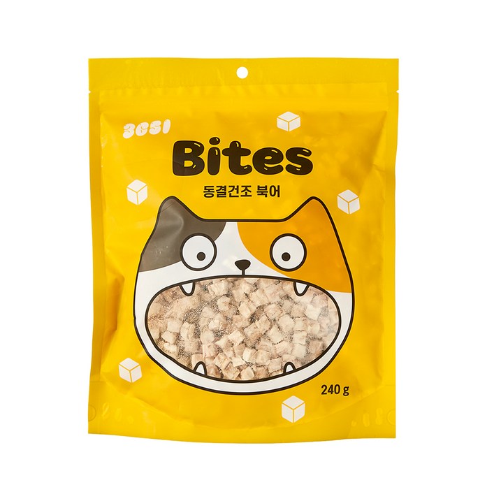 삼육오일 고양이 바이츠 동결건조 트릿, 북어, 240g, 1개