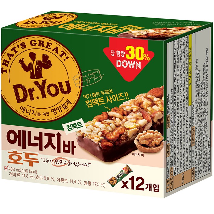 닥터유 에너지바 호두 컴팩트