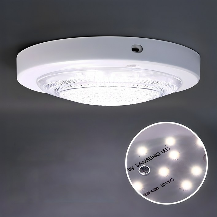 LED 원형 현관 계단 복도 베란다 건식 센서등 15W LED 원형 현관 계단 복도 베란다 건식 센서등 15W