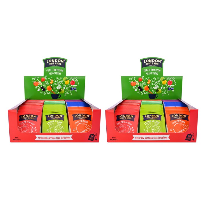 런던프룻앤허브 허브 과일차 모음 티백, 티백 8종 x 10p, 2세트