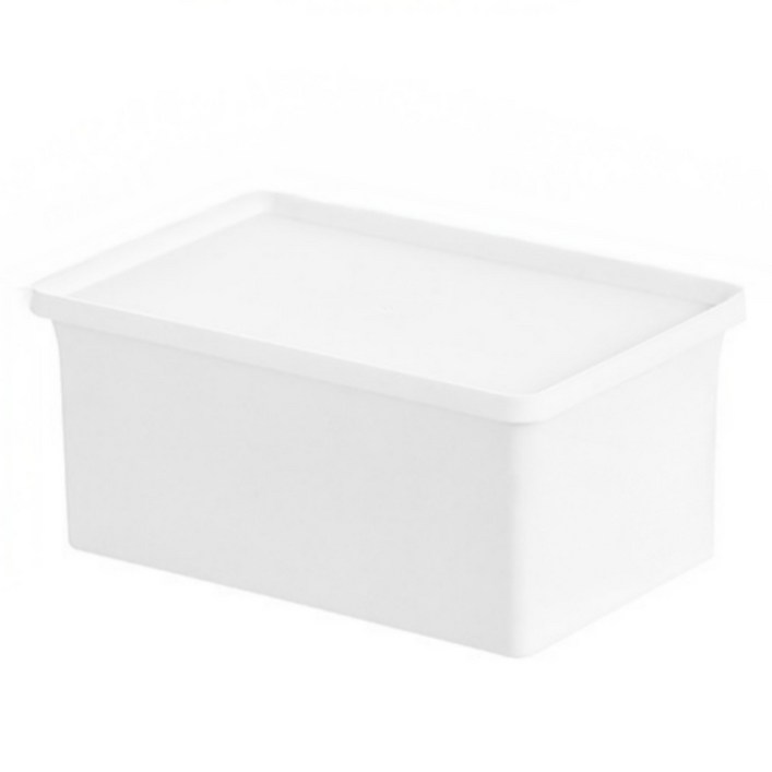 몽구밍 세탁 다용도 보관함 짧이, 화이트, 1개