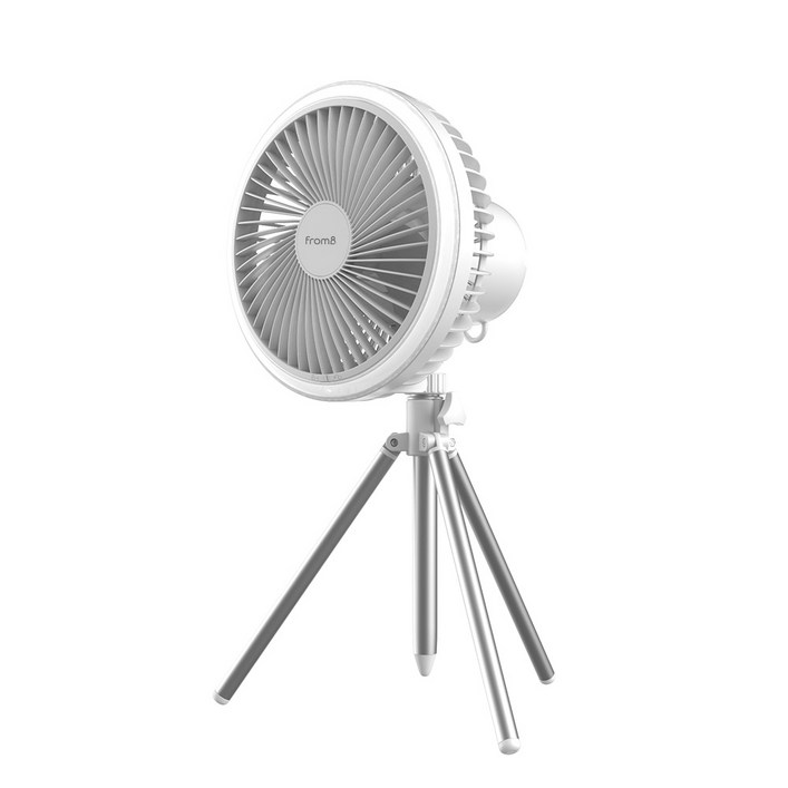 프롬비 LED 무선 휴대용 캠핑 실링팬 선풍기, 화이트, F8 프롬비 LED 무선 휴대용 캠핑 실링팬 선풍기, 화이트, F8