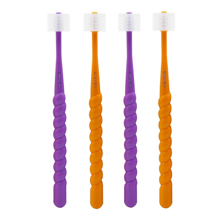 컨트리세이브 친환경 360도 스탠다드베이직 칫솔 주니어성인, 4개입, 1개