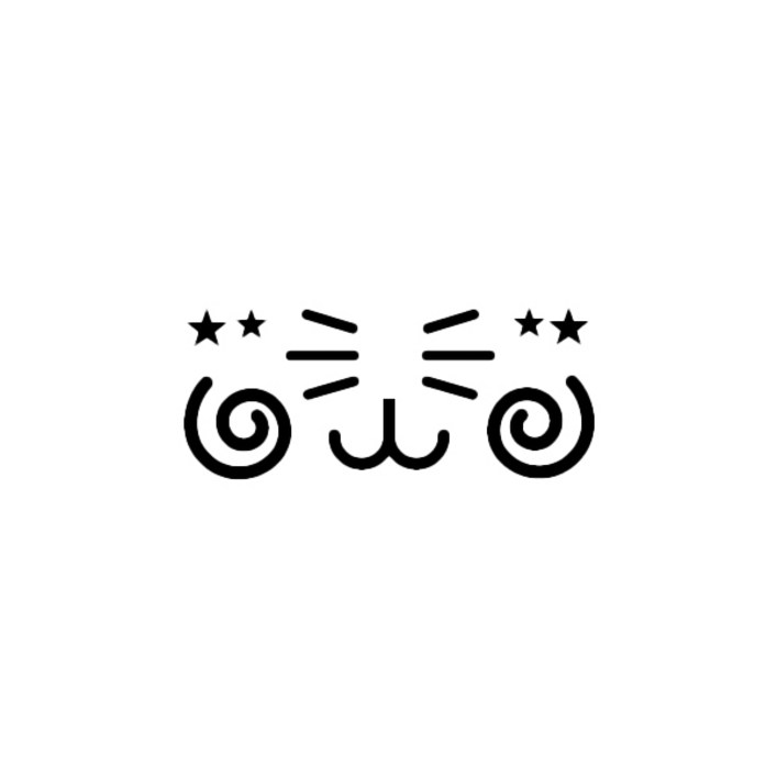 크레코 레이 고양이 차량용 스티커 크레코 레이 고양이 차량용 스티커