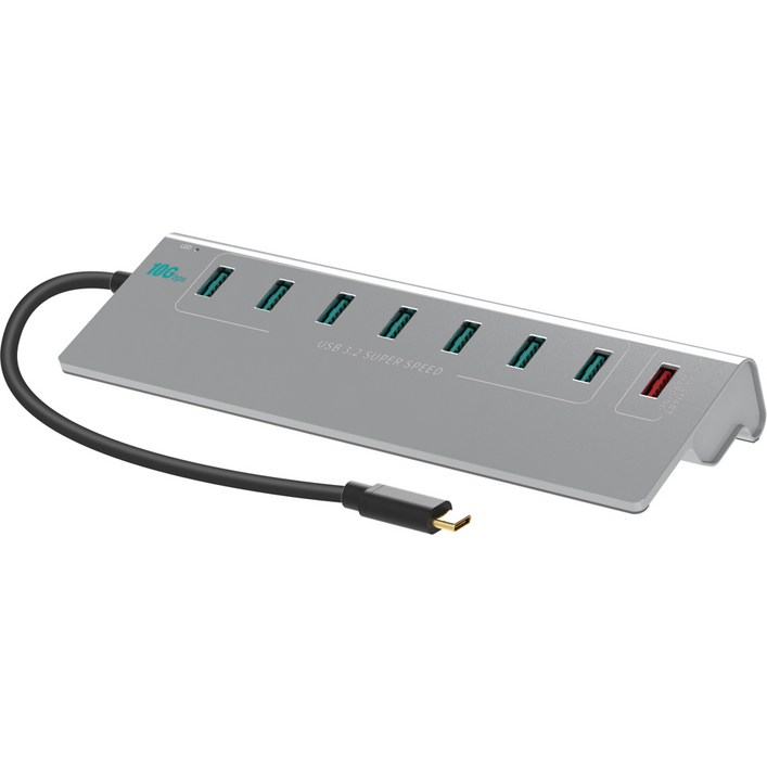 넥스트 USB3.2 C타입 GEN2 10G 7포트 유전원 USB허브 고속충전 1포트 세트 NEXT3372TC10G 넥스트 USB3.2 C타입 GEN2 10G 7포트 유전원 USB허브 고속충전 1포트 세트 NEXT3372TC10G