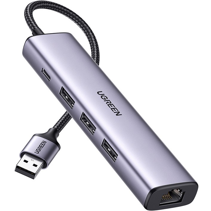 유그린 USB 3.0 기가비트 랜카드 멀티 허브, 혼합색상, 3개