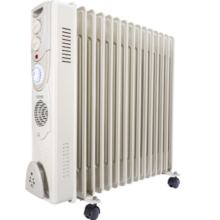 고스 라피드 온풍팬 이동식 전기 오일 15핀 라디에이터 타이머형