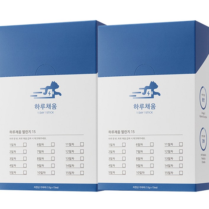 프로젝트21 하루채움 고양이 간식 종합영양제, 2개, 피부피모, 가자미맛