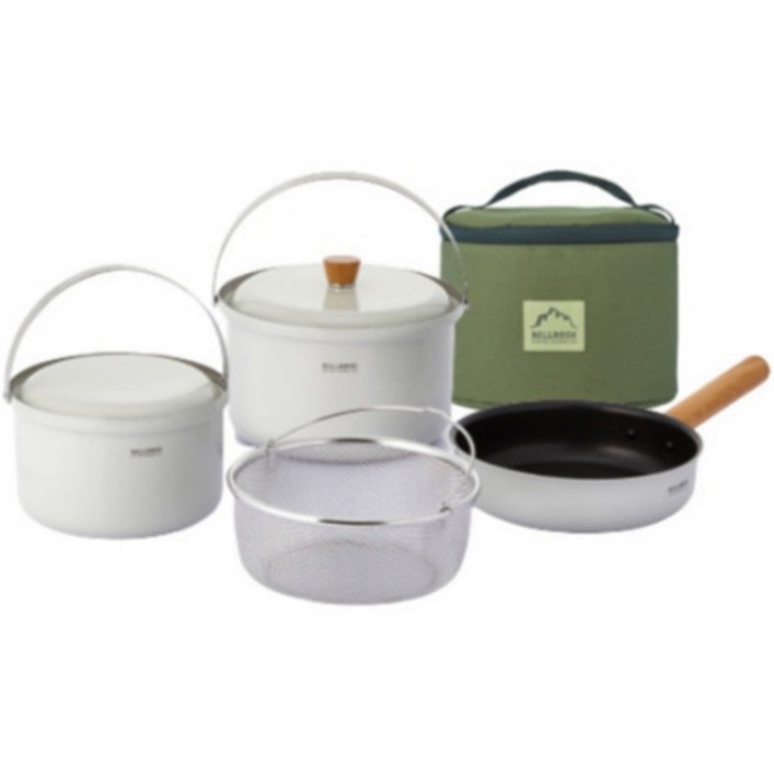 벨락 통3중 컬러 코펠 9L 4인  전용가방 세트