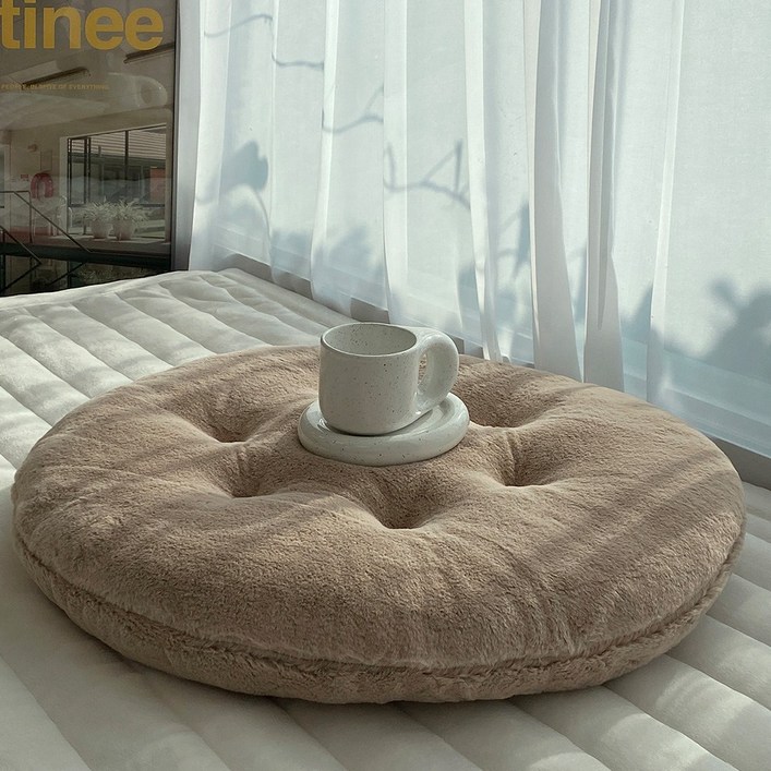 한스갤러리 버터 10mm 극세사 원형 방석