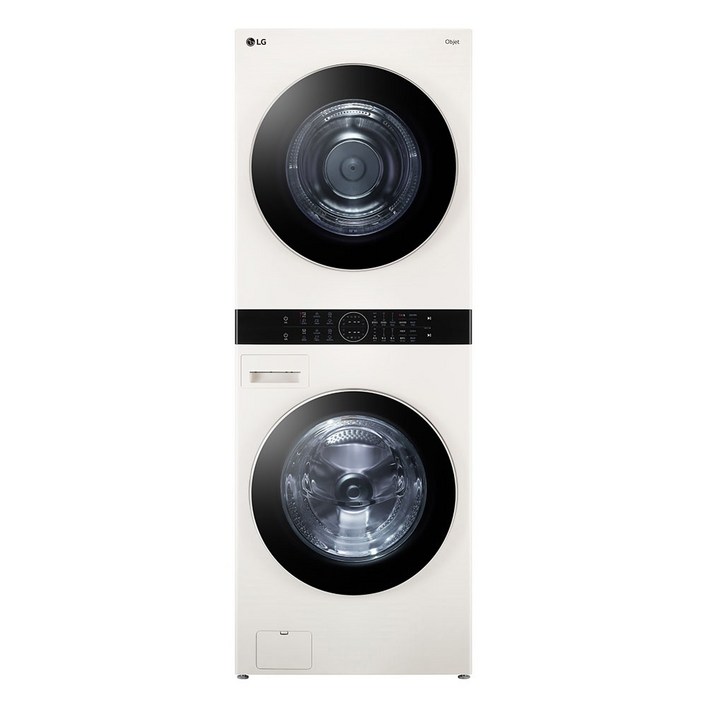 LG전자 트롬 오브제컬렉션 워시타워 세탁기 + 건조기 세트 W20EEZ 24kg + 20kg 방문설치, W20EEZ, 네이처 베이지