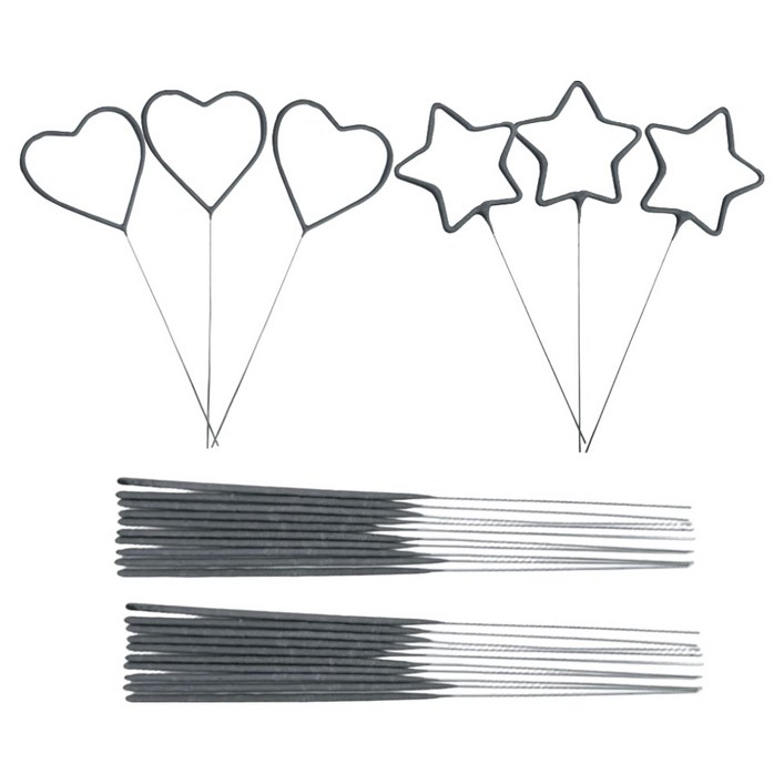 감성 불멍 스파클라 스틱형 20p  하트 3p  별 3p 세트