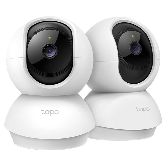 티피링크 200만화소 회전형 홈카메라 실내용, TC70, 2개