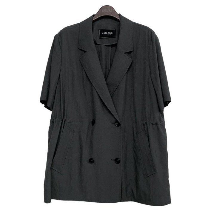 반에이크 여성용 루즈핏 허리 스트링 자켓