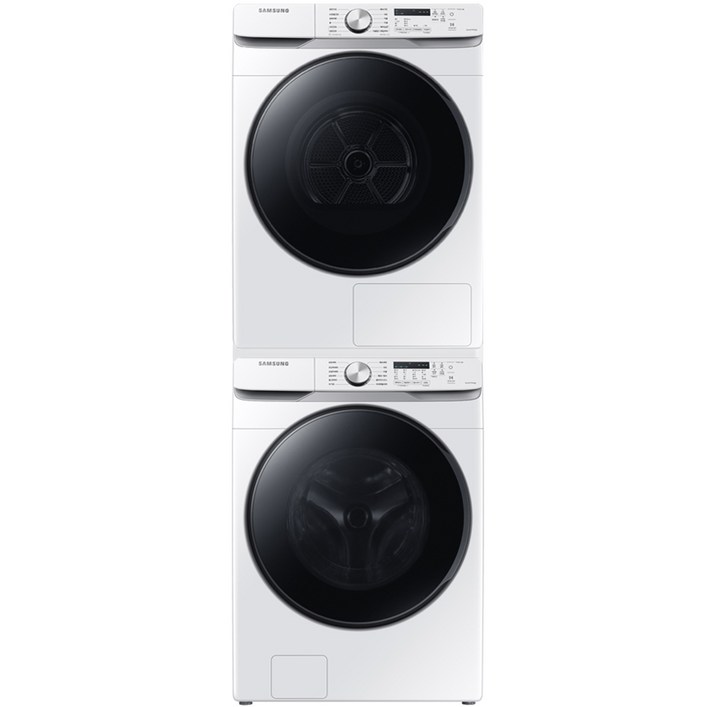 삼성전자 그랑데 세탁기 WF19T6000KW 19kg 건조기 DV17T8520BW 17kg 직렬설치 키트 방문설치
