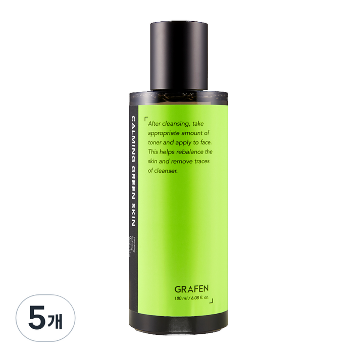그라펜 카밍 그린 스킨, 180ml, 5개