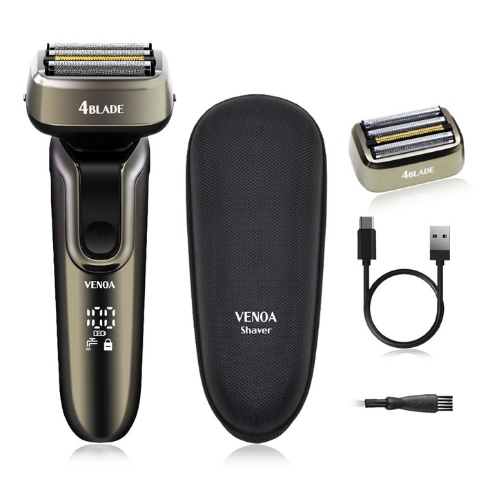 베노아 메탈릭 마스터 티타늄 코팅 전기면도기, VS7500, 메탈실버