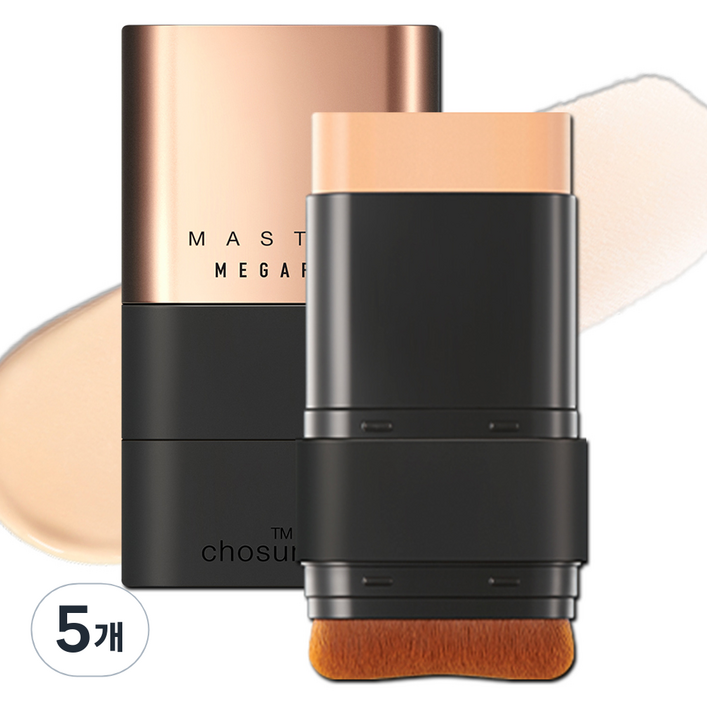 조성아TM 메가 핏 스틱 파운데이션 마스터 SPF50 PA 16g, 01N BEIGE, 5개