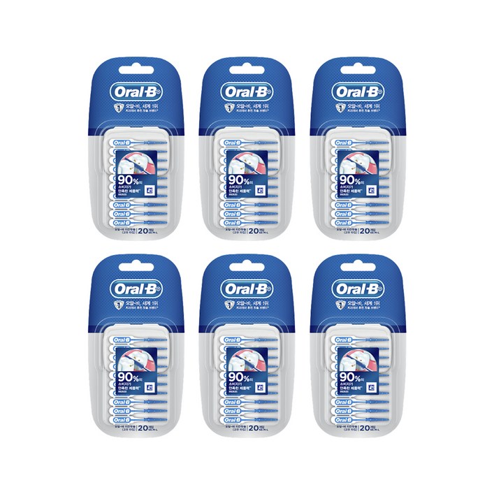 오랄비 고무 타입 치간칫솔 I자형