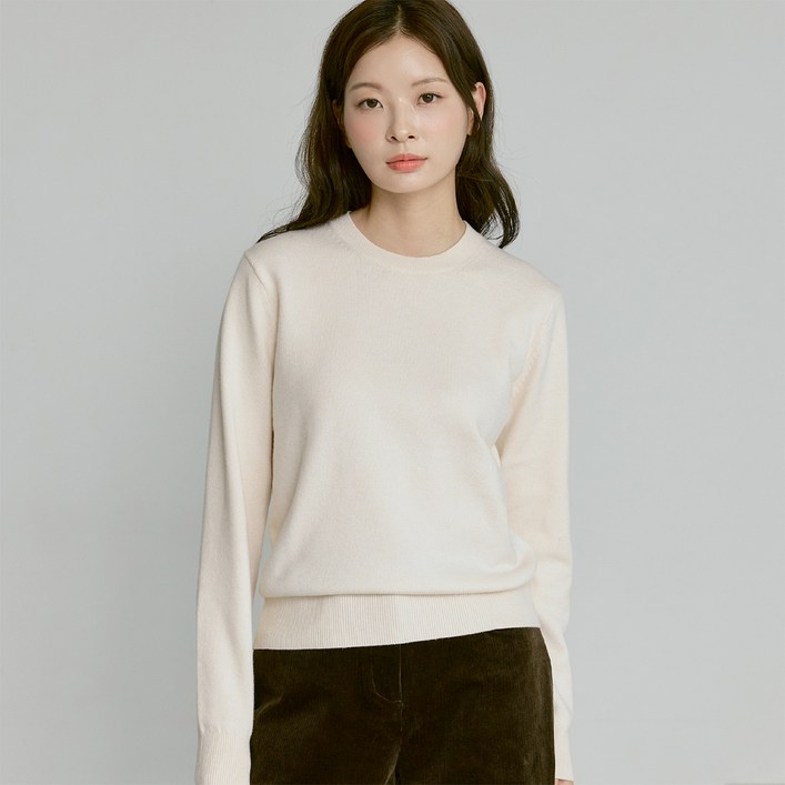 210에디트 남녀공용 라운드넥 말랑 니트 ZZ4SW070