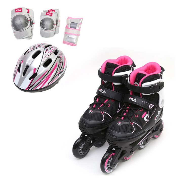 휠라 인라인롤러스케이트 XONE 보라매 콤보, 핑크마젠타, 1개