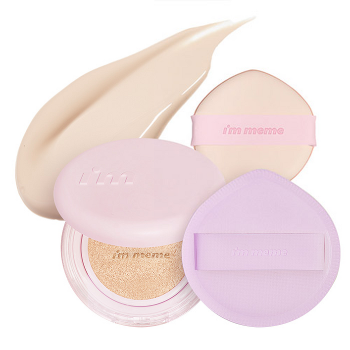 아임미미 원더 벨벳 래스팅 쿠션 15g 21호  빅 퍼프 세트, 01 아이보리, 1개
