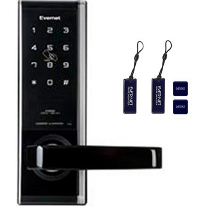 에버넷 디지털 도어락 + 카드키 4p EN950-SN, EN950-SN